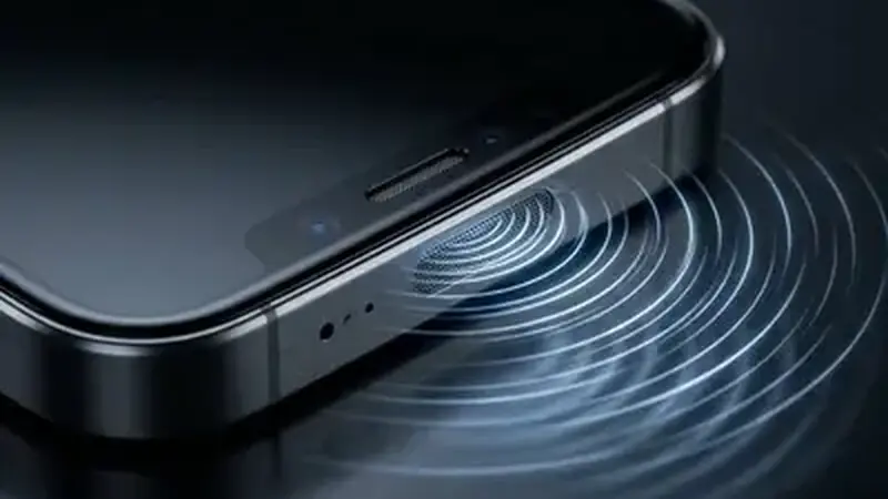 Smartphone with speaker volume controls during audio troubleshooting