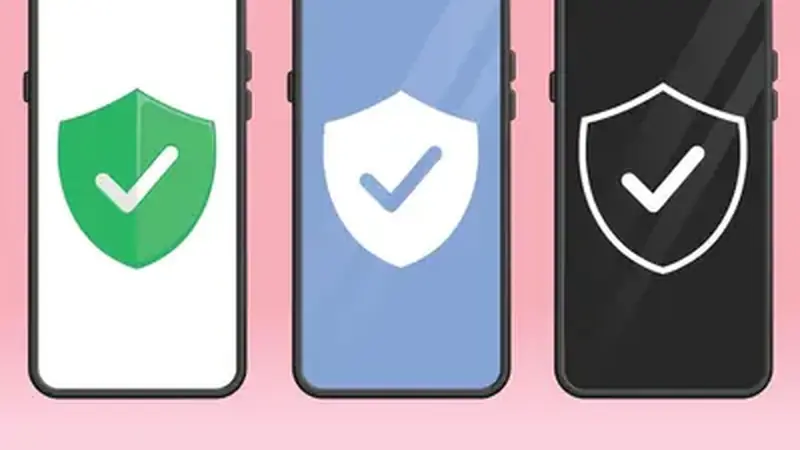 Smartphone with a shield security icon representing app safety checks